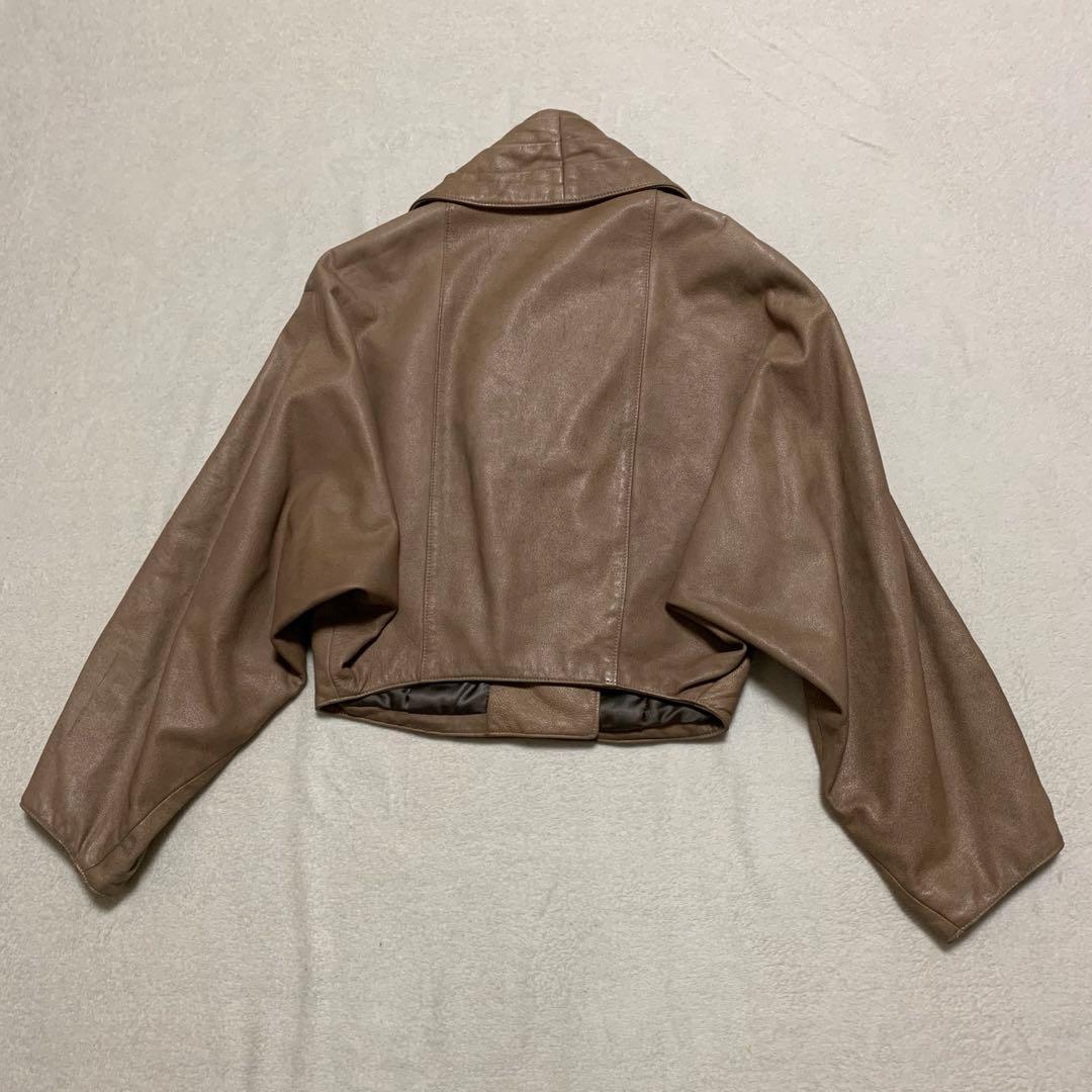 【Cerruti 1881】ラムレザー　ライダース　レザージャケット　フランス製