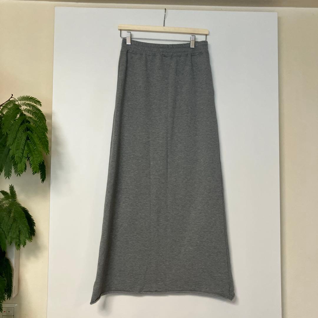 Deuxieme Classe 22AW スウェット マキシスカート グレー