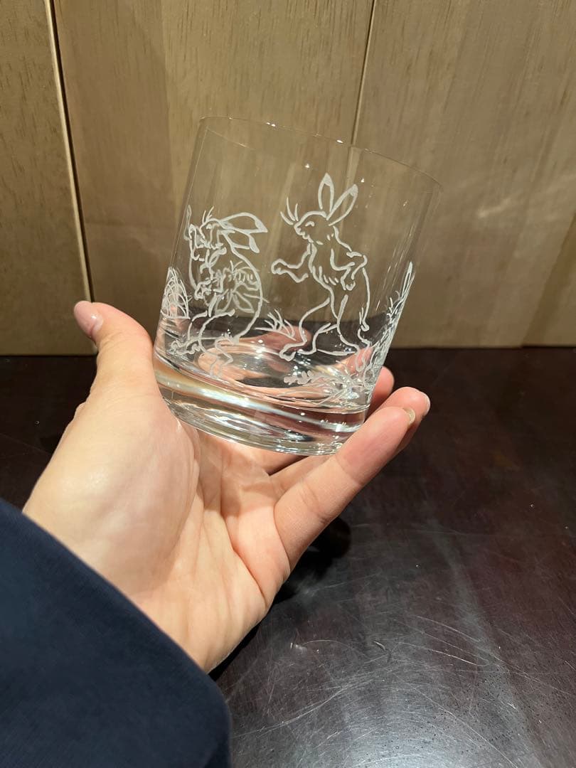 新品未使用ウサギのロックグラス4個セット
