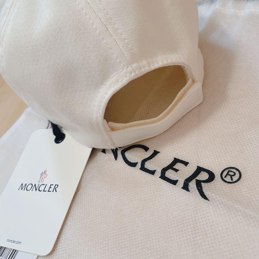 MONCLER ホワイト ベースボールキャップ