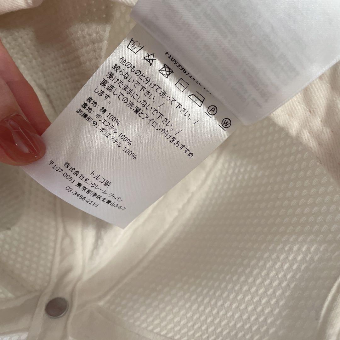 MONCLER ホワイト ベースボールキャップ