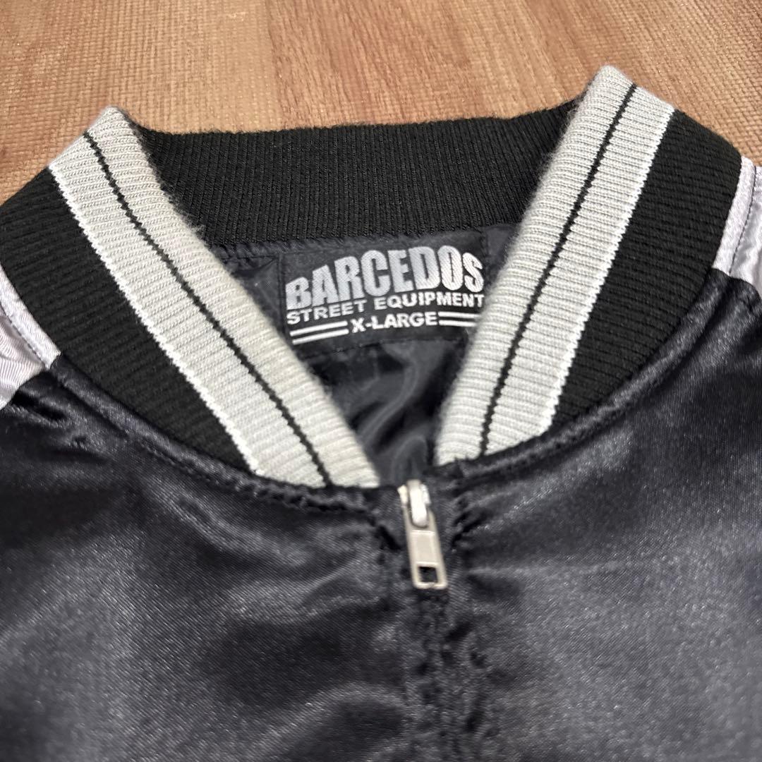 BARCEDOS 日本 龍 スカジャン XL 黒　ブラック　vintage
