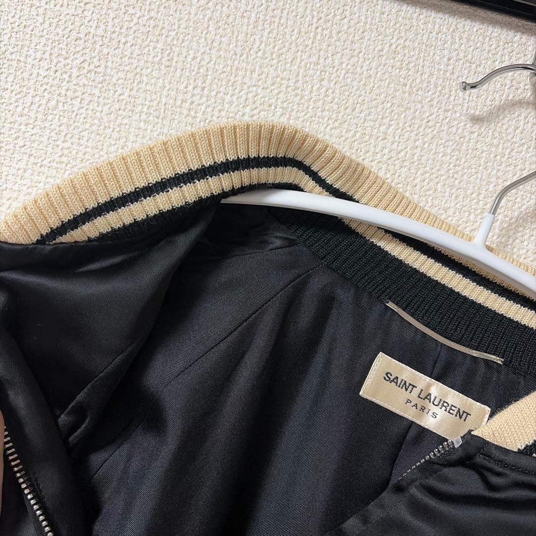 SAINT LAURENT スカジャン ブルゾン ブラック 48 2013