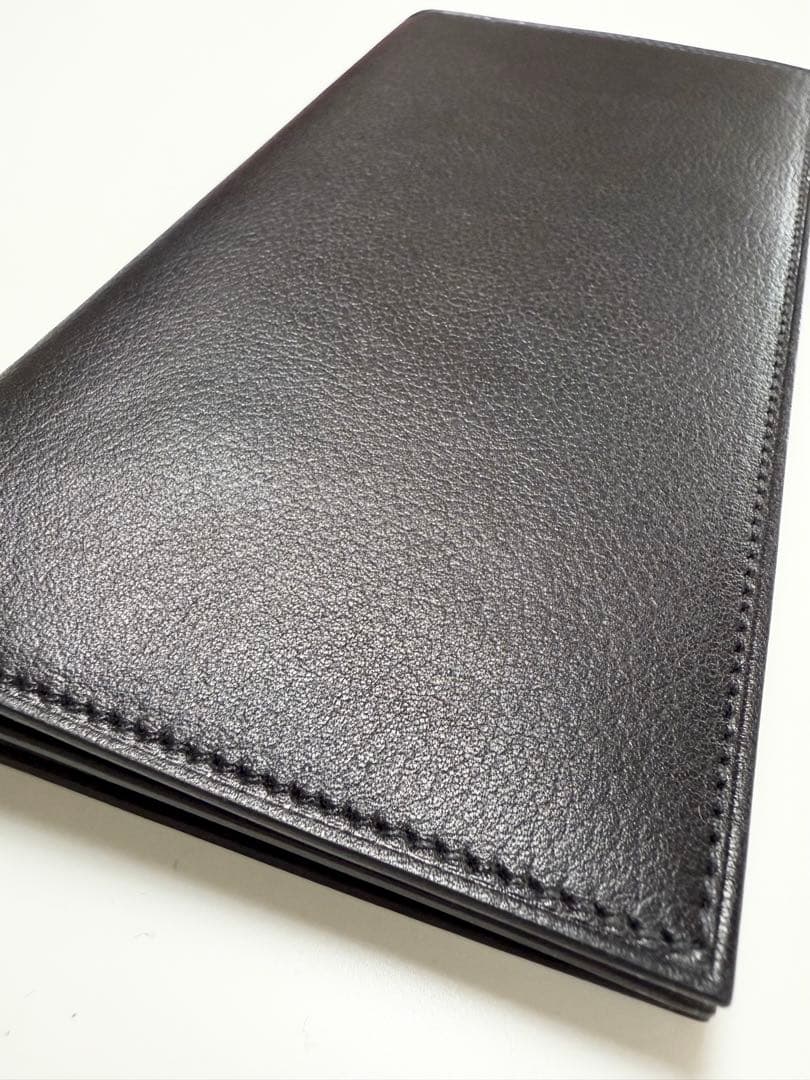 HERMES ブラック レザー 長財布 2025年製