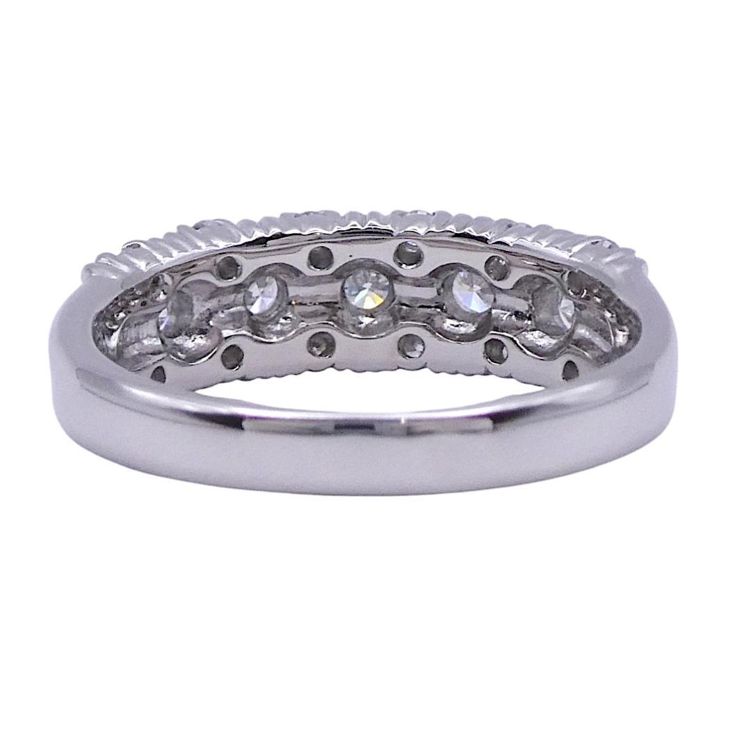 リング Pt900 ダイヤモンド合計0.51ct 14号