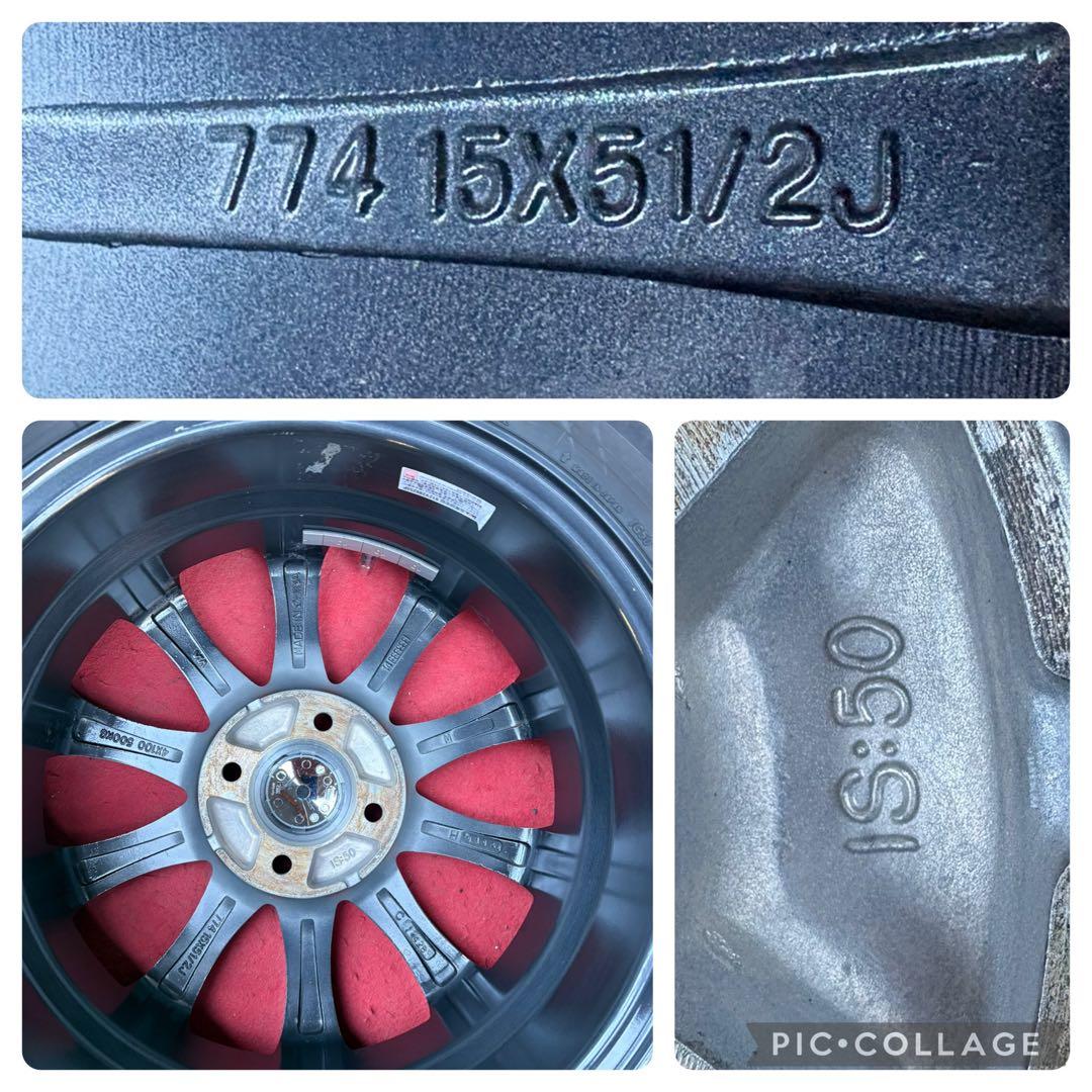 EX社外 15インチホイール 横浜スタッドレスタイヤ185/65R15４本セッ
