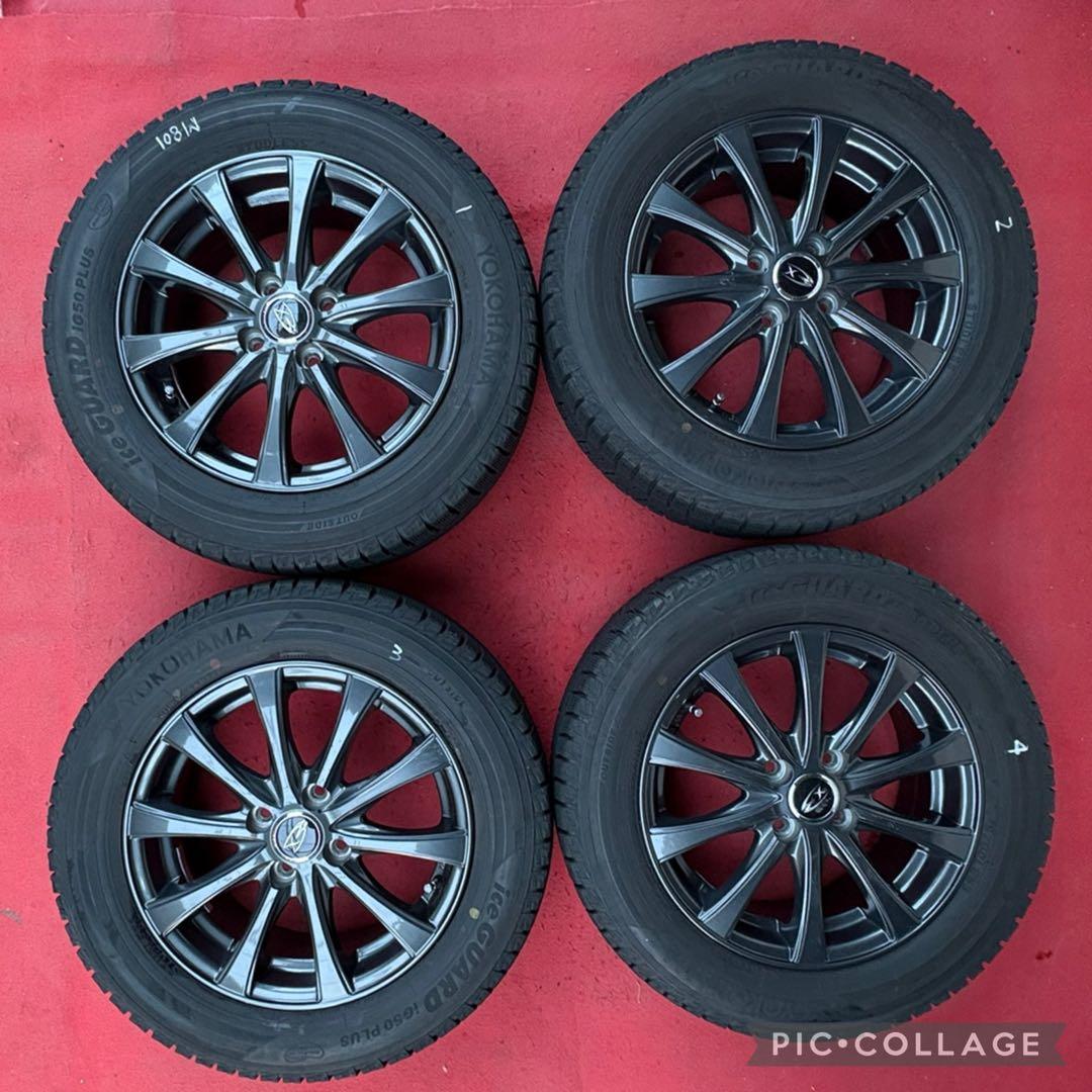 EX社外 15インチホイール 横浜スタッドレスタイヤ185/65R15４本セッ