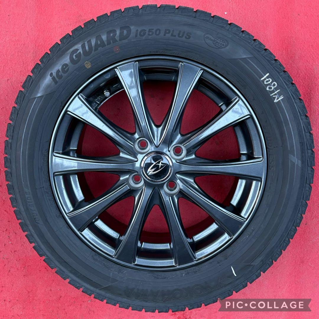 EX社外 15インチホイール 横浜スタッドレスタイヤ185/65R15４本セッ
