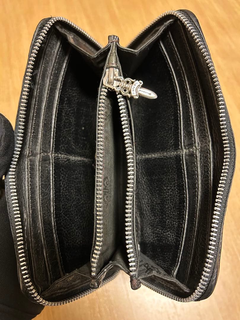 【インボイス付き】　CHROME HEARTS クロムハーツ ジップウォレット