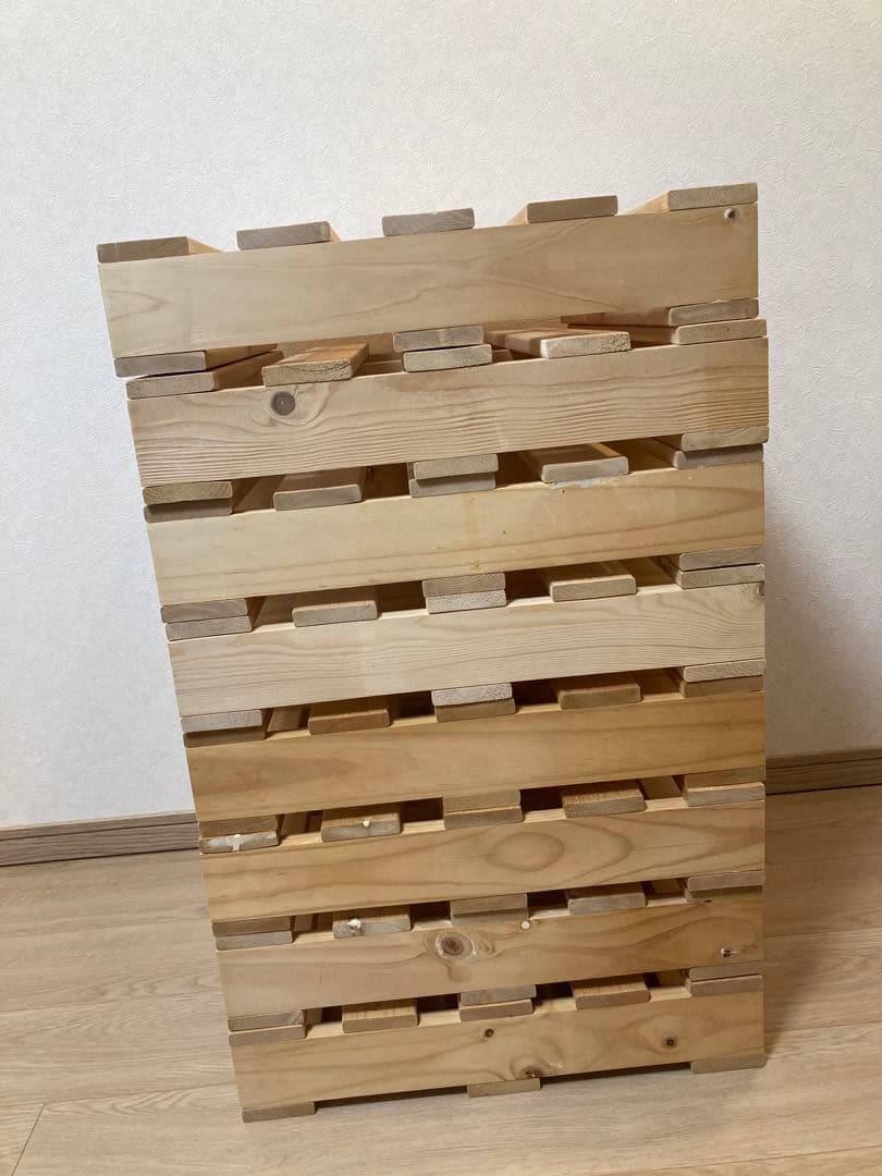 木製パレットベッド　8枚　シングルサイズ すのこベッド 正方形　DIY 棚