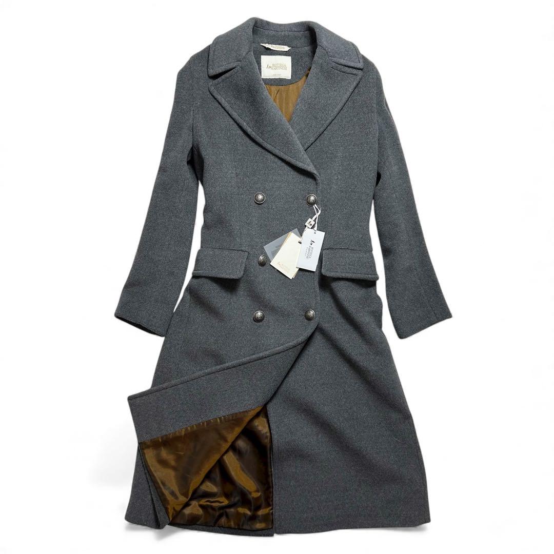 ボッテガマルティネーゼ　コート　カシミヤ　バージンウール　グレー　40