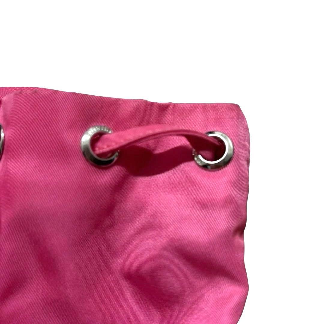 【美品】PRADA プラダ 巾着ポーチ ピンク 希少　人気色