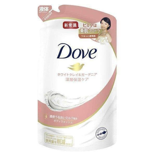 ダヴ ボディウォッシュ ホワイトクレイ＆ガーデニア つめかえ用 12袋セット