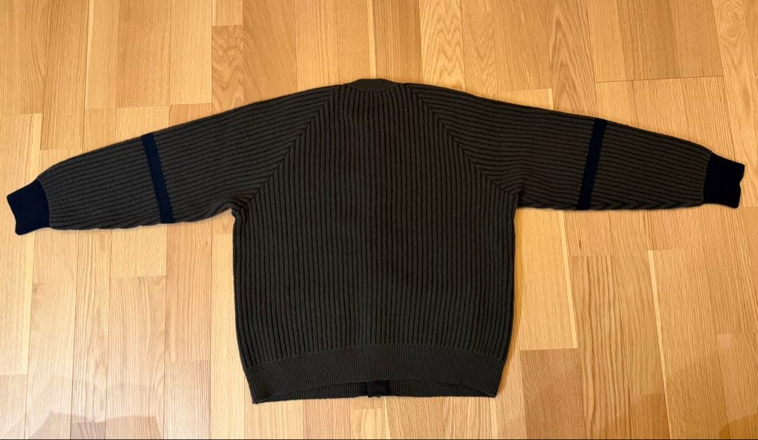 トップス stein THICK WALE RIB CREW NECK CARDIGAN