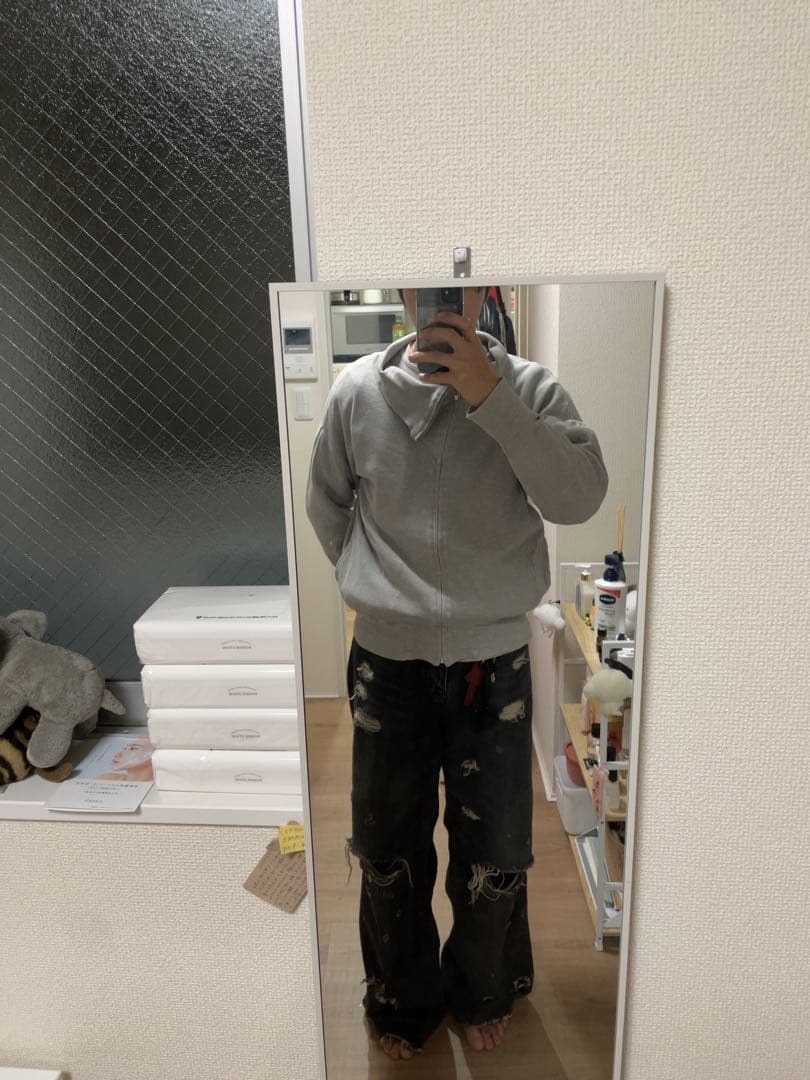 ねむたいCOMME des GARÇONSジップスウェットジャケット