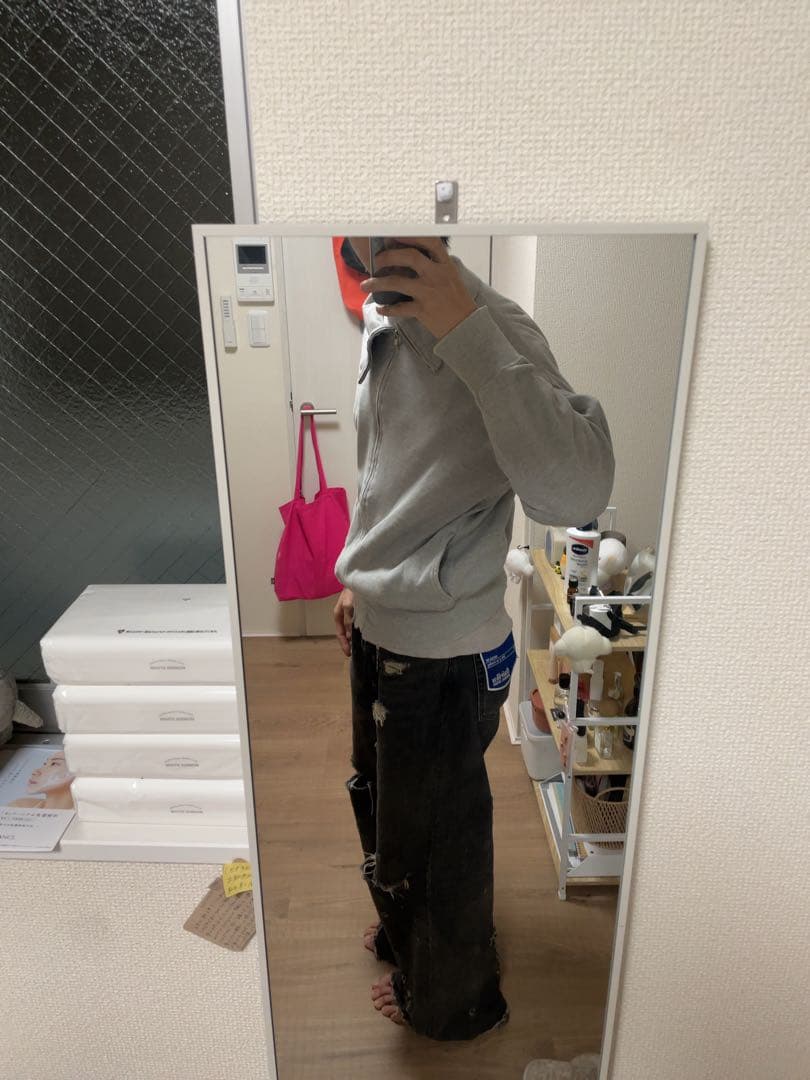 ねむたいCOMME des GARÇONSジップスウェットジャケット