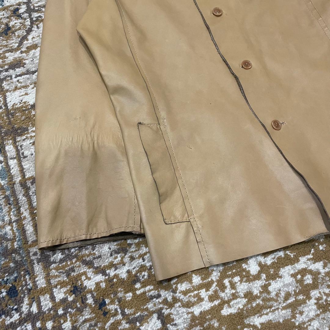 90s Dolce & Gabbana　Nappa Leather Jacket
