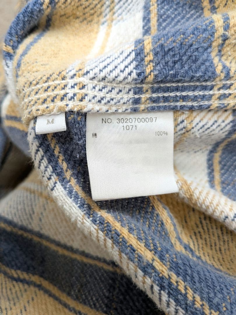 Ron Herman チェック柄 長袖 ネルシャツ M