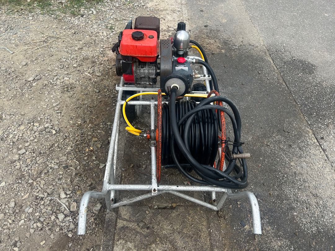宮崎　丸山 セット動噴 MS310 4馬力 高圧　動力噴霧器 散布機 吸水　排水