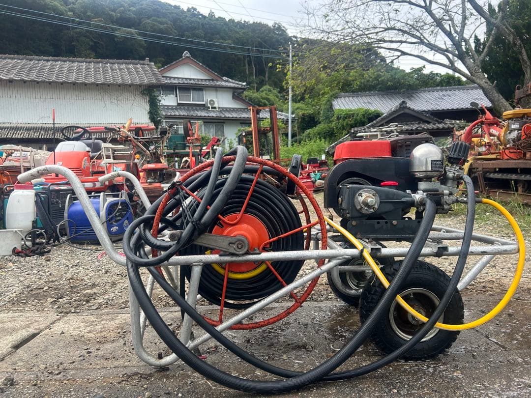 宮崎　丸山 セット動噴 MS310 4馬力 高圧　動力噴霧器 散布機 吸水　排水
