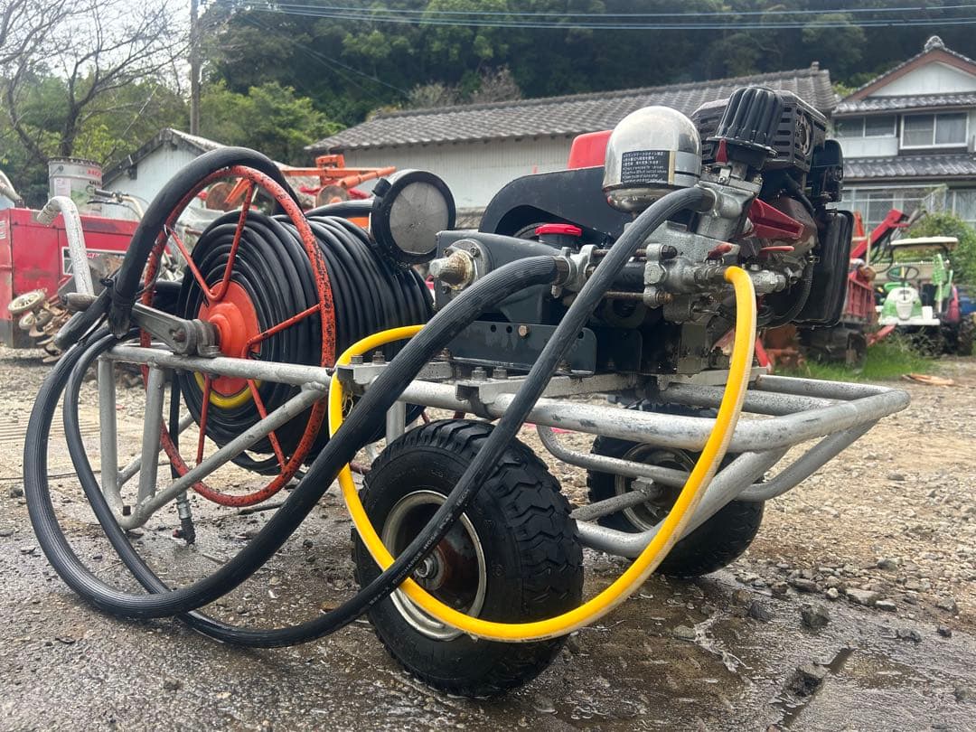 宮崎　丸山 セット動噴 MS310 4馬力 高圧　動力噴霧器 散布機 吸水　排水