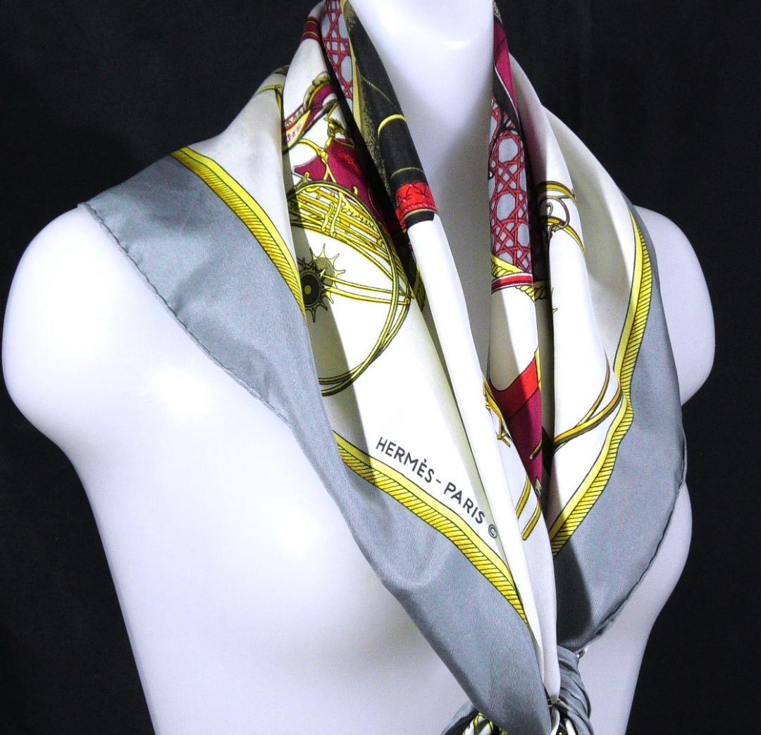 HERMES エルメス　大判スカーフ　カレ90　 D466