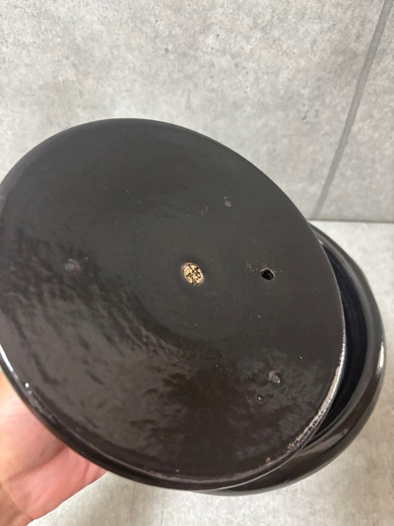 雲井窯 御飯鍋 黒楽 土鍋　5合炊き