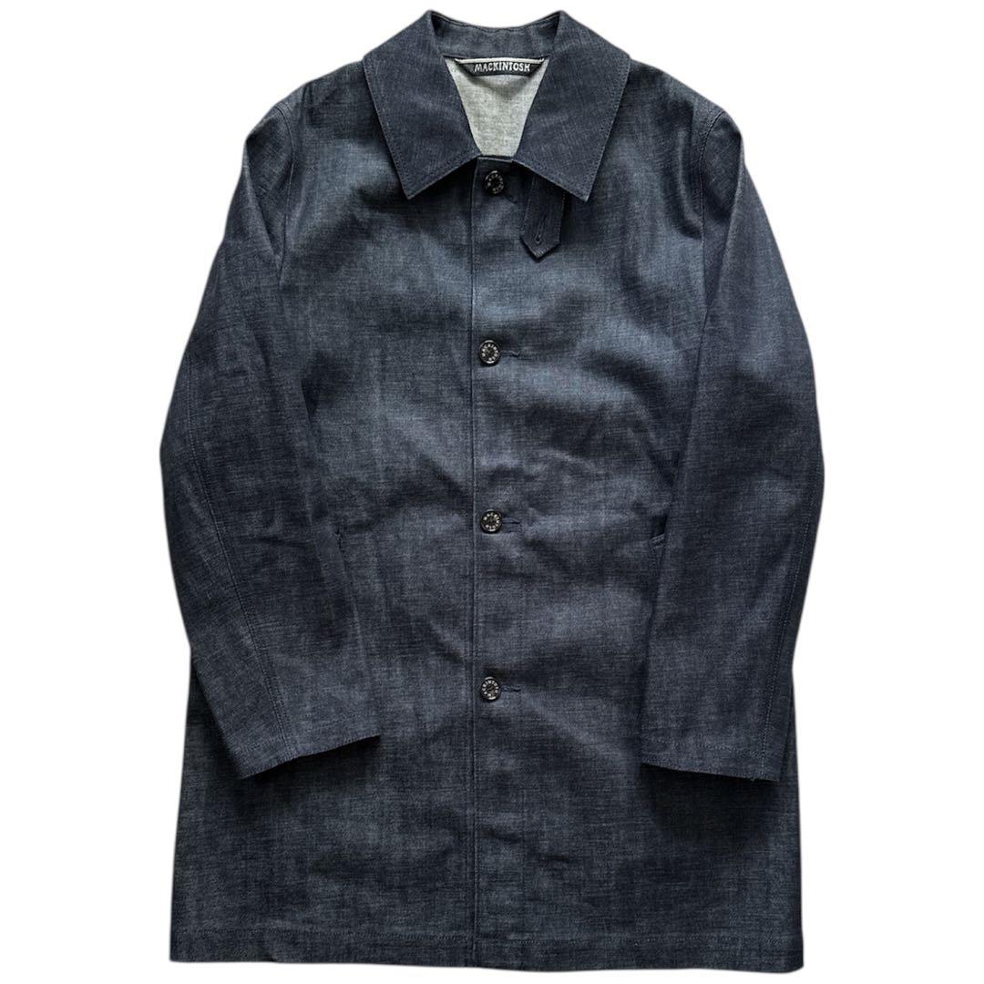 【極美品】MACKINTOSHダンケルトデニムステンカラーコート