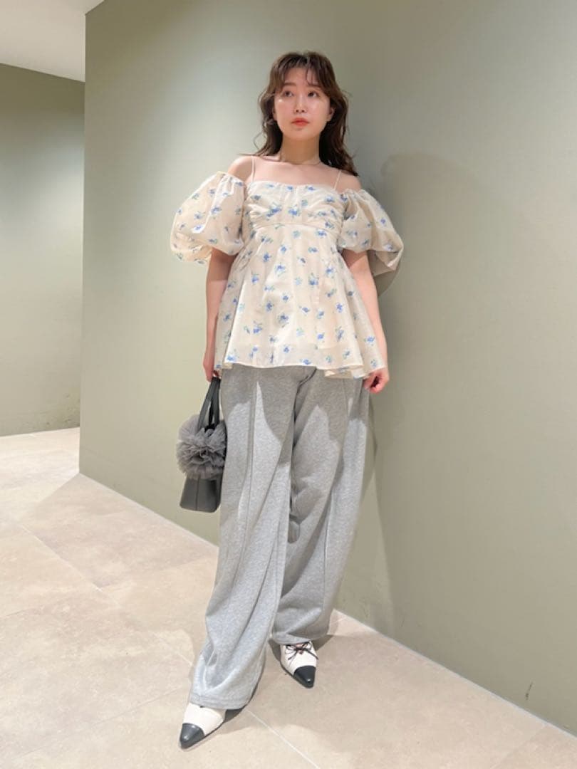 リリーブラウン 3wayシアージャガードペプラムブラウス　正規品