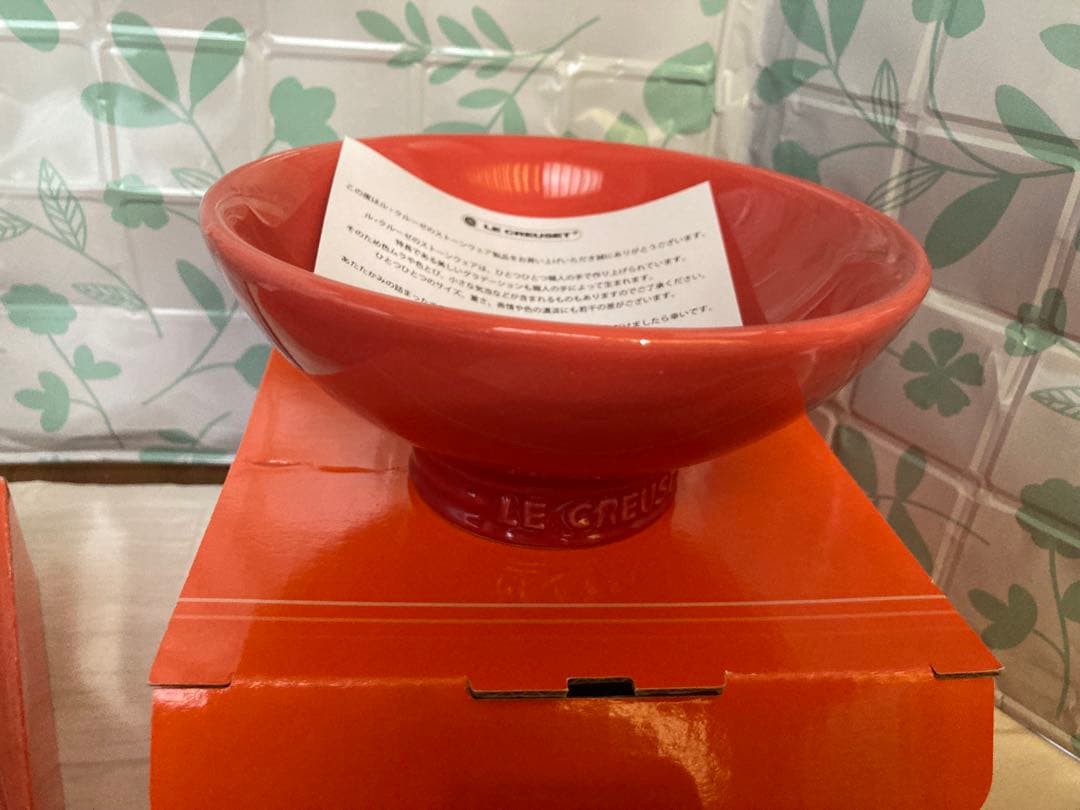 新品未使用　LE CREUSET ルクルーゼ　ジャポネスク　茶碗　魚プレート