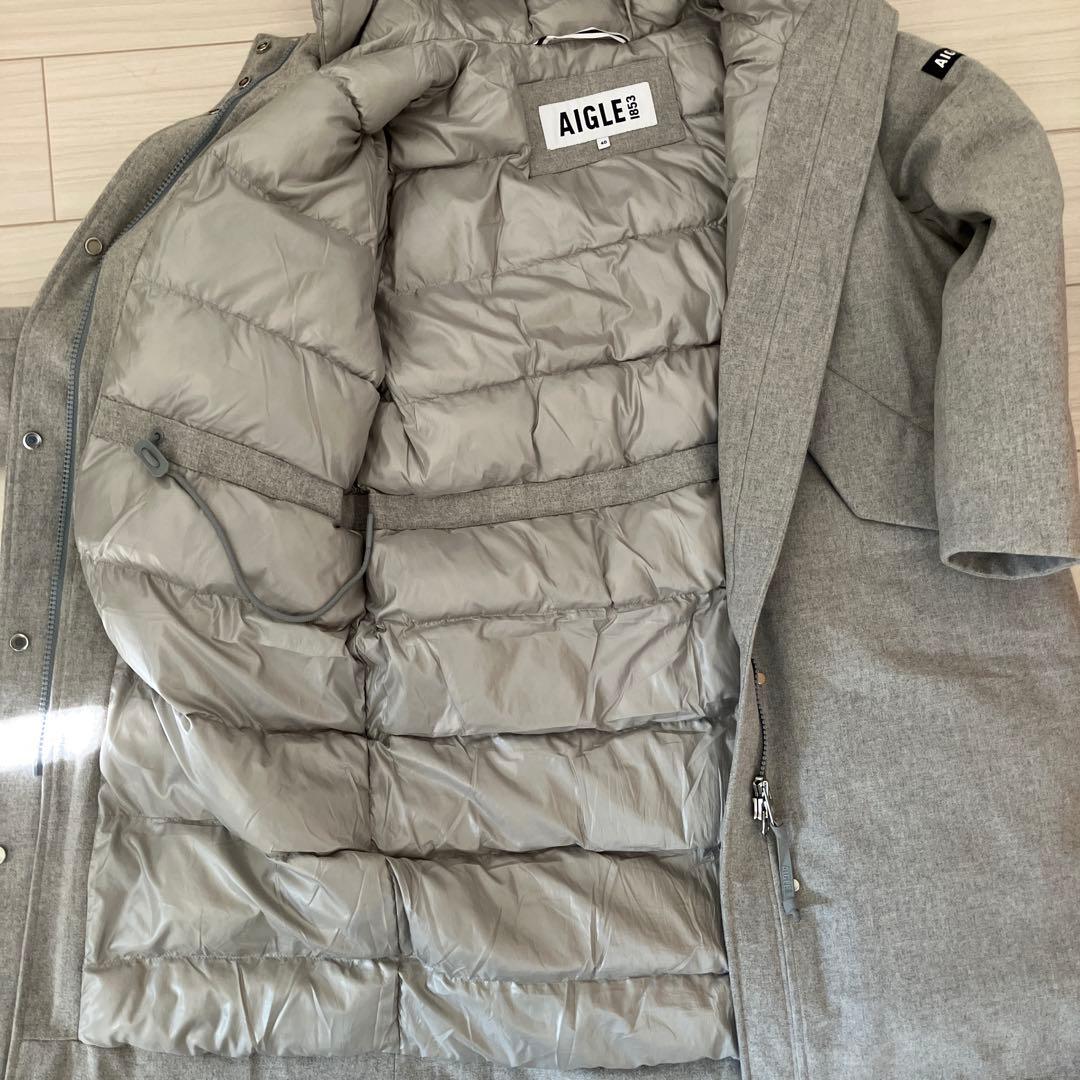 AIGLE ロングウールインサレーションフーデッドコート　40