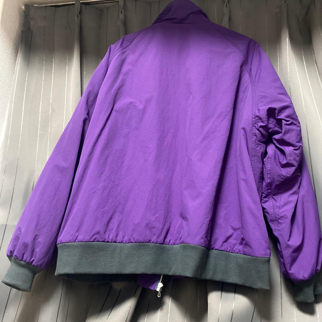 ジャケット・アウター URU NYLON FLEECE ZIP UP BLOUSON PURPLE