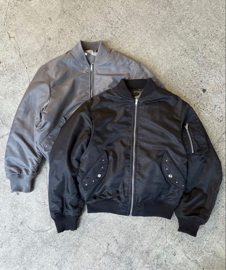 ジャケット・アウター Belvet Camo Reversible MA-1 Jacket