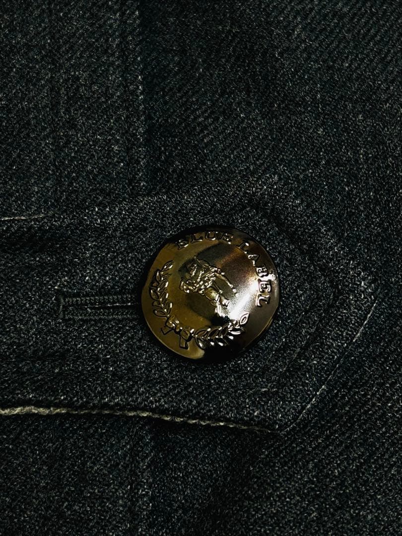 Burberry Blue Label ファー付ウールコート40ナポレオンコート