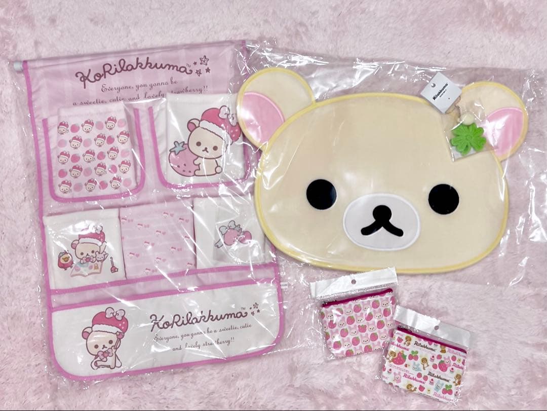♡新品♡レア 完売品 コリラックマ 5点 SPINNS いちご ポーチ 壁掛け