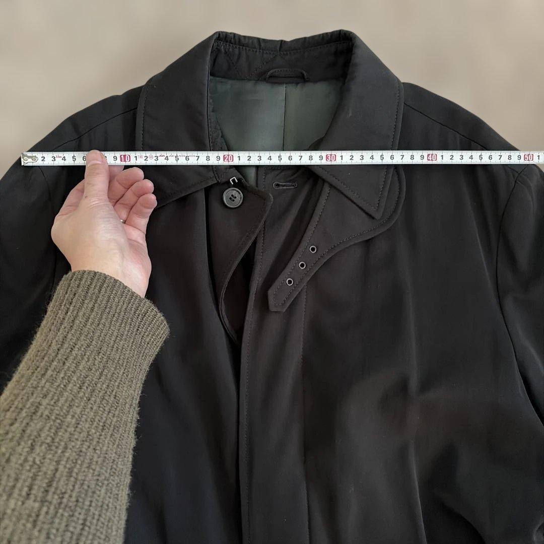 ダンヒル dunhill ブラック ロングコート ハイネック 中綿入り