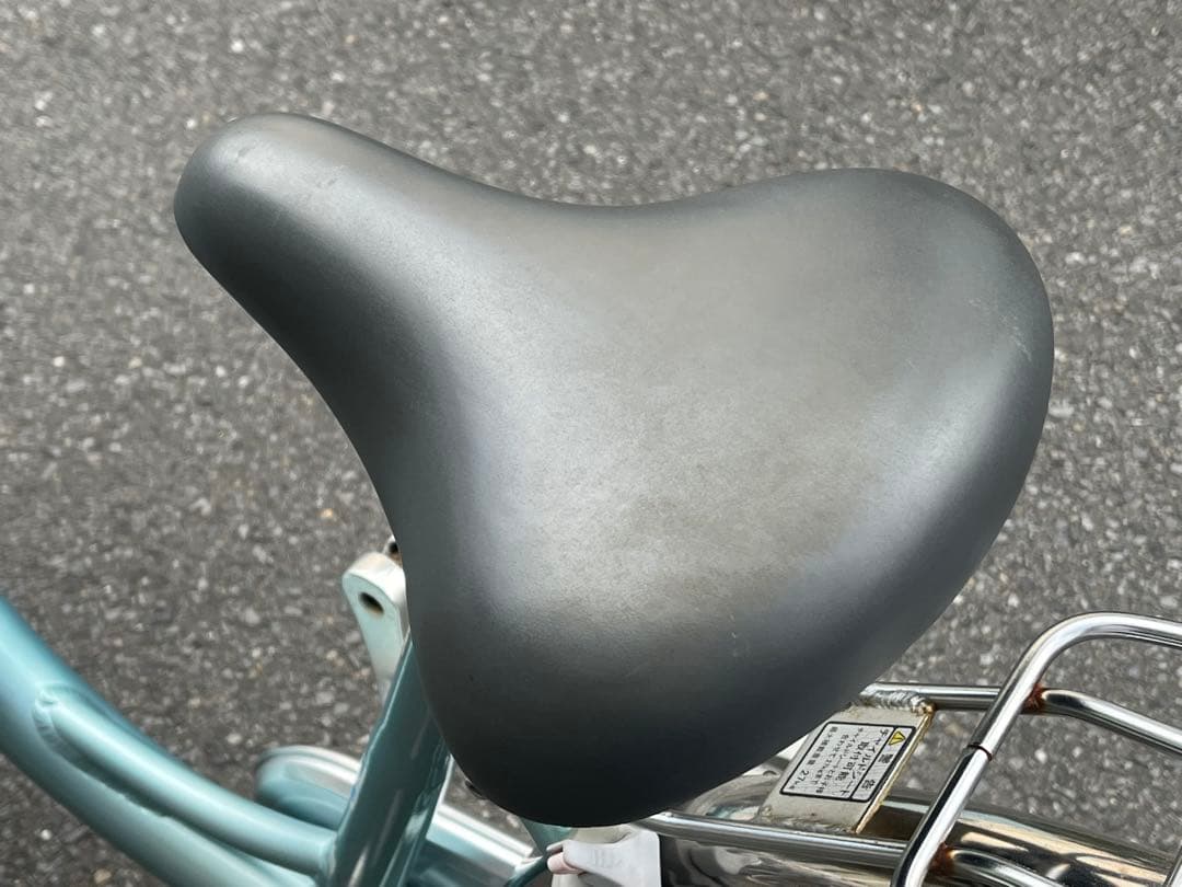 お*と様 中古ブリヂストン軽量アルミオート自転車24インチ★チェーンケース新品※