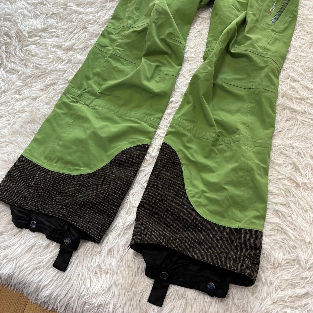 Teton bros ビブパンツ スノボ グリーン シェルパンツ 防風