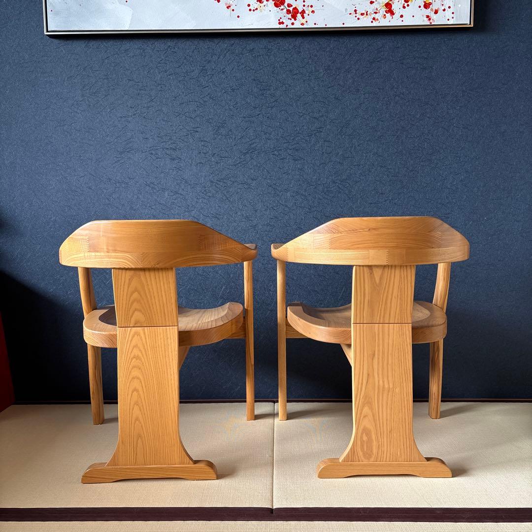 ナチュラルウッド アームチェア　大川家具　1脚
