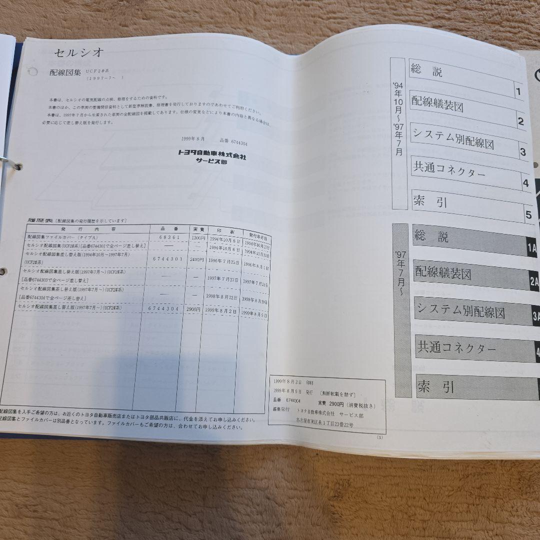 希少　トヨタ　20 セルシオ　新型解説書　修理書　配線図集　セット