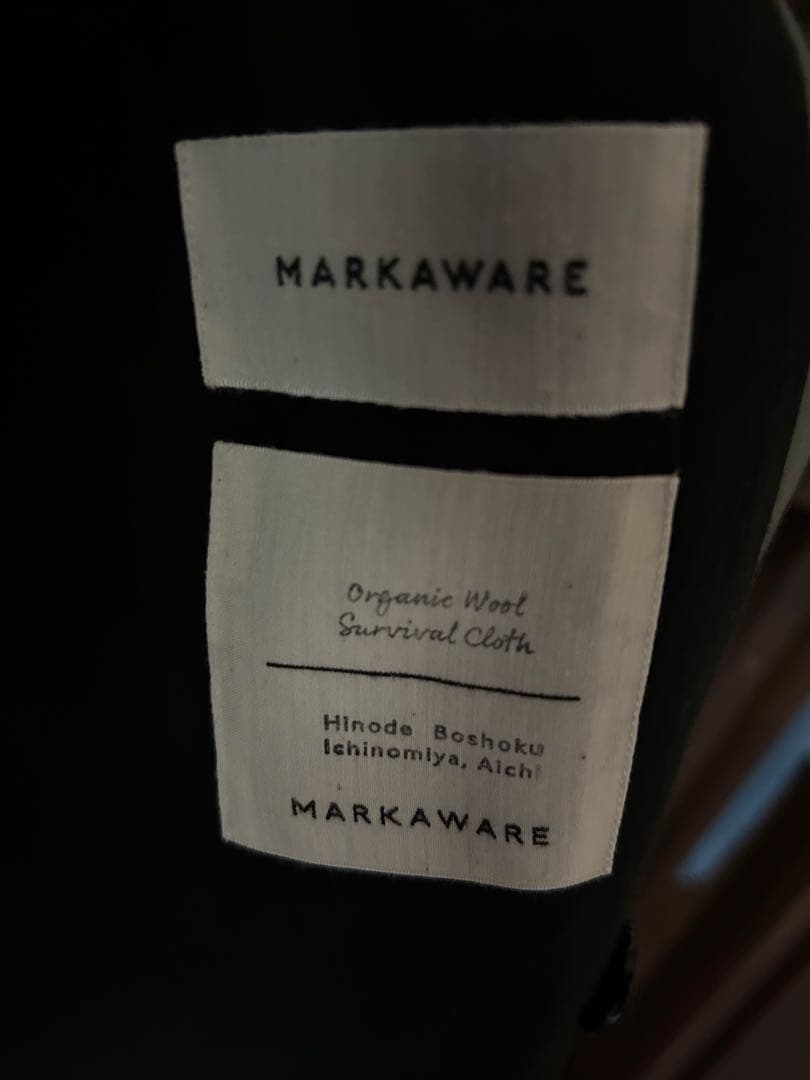 MARKAWARE オーガニックウールサバイバルクロス　トレンチコート
