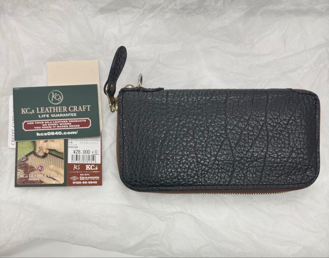 KC,s（ケーシーズ）アメリカンバイソン（バッファロー）レザー 長財布