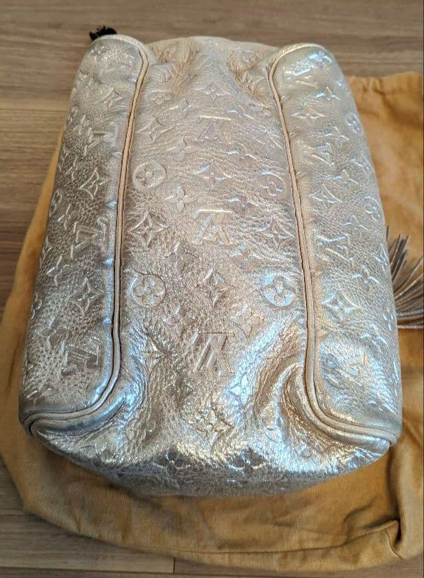 【美品】LOUIS VUITTON モノグラムシマー ミニボストンバッグ