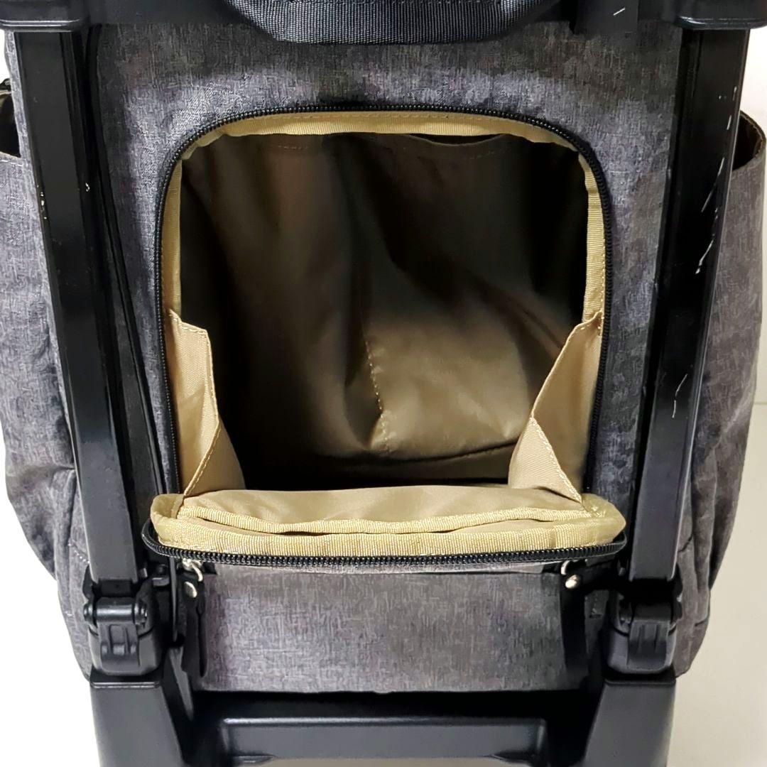 【良品】SWANYスワニー キャリーバッグ　キャリーカート　4輪グレー