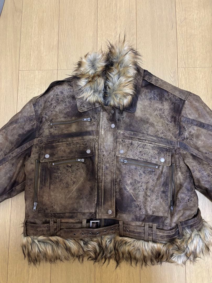 jaded london フェイクレザージャケット