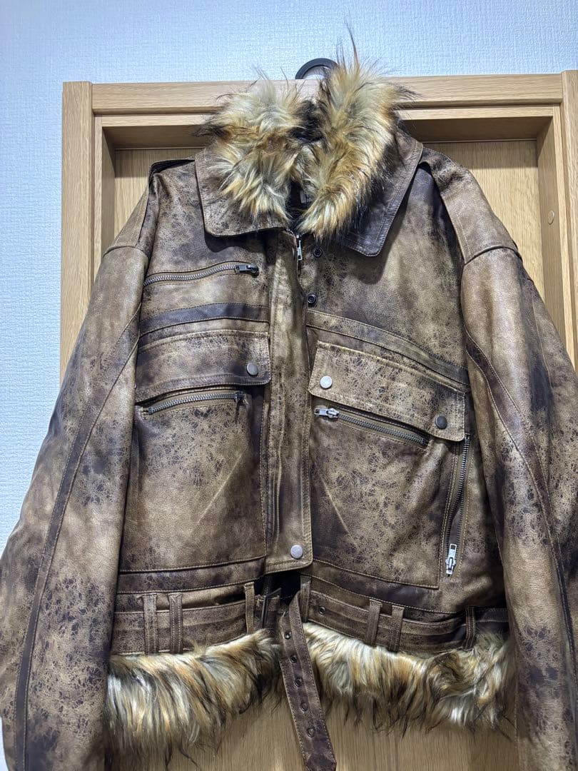 jaded london フェイクレザージャケット