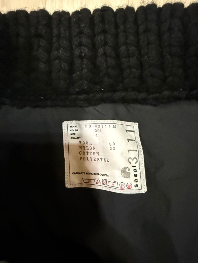 トップス Sacai Carhartt WIP Knit Jacket Michigan