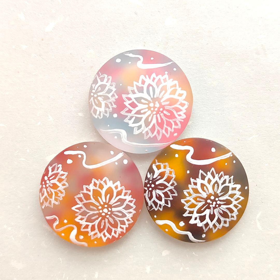 【847】ハンドメイド　レジン　ヘアゴム　ポニーフック