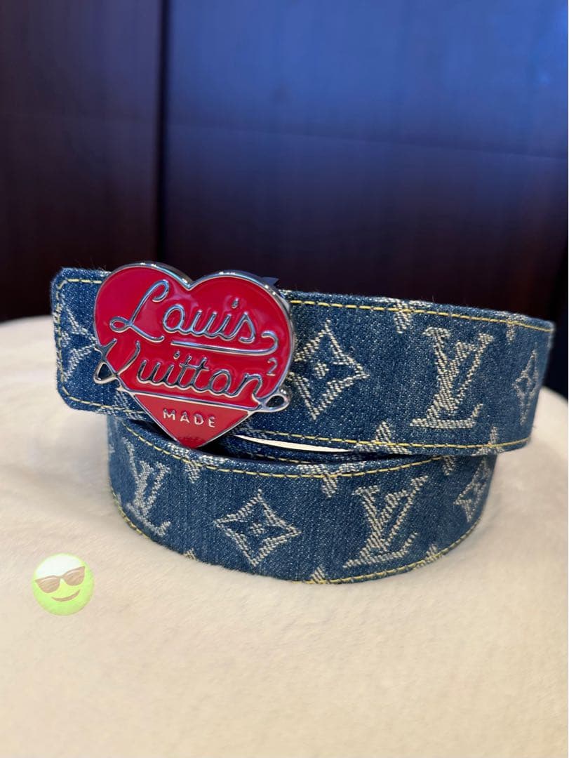 LOUIS VUITTONルイヴィトン LVハート NIGO ベルト 85