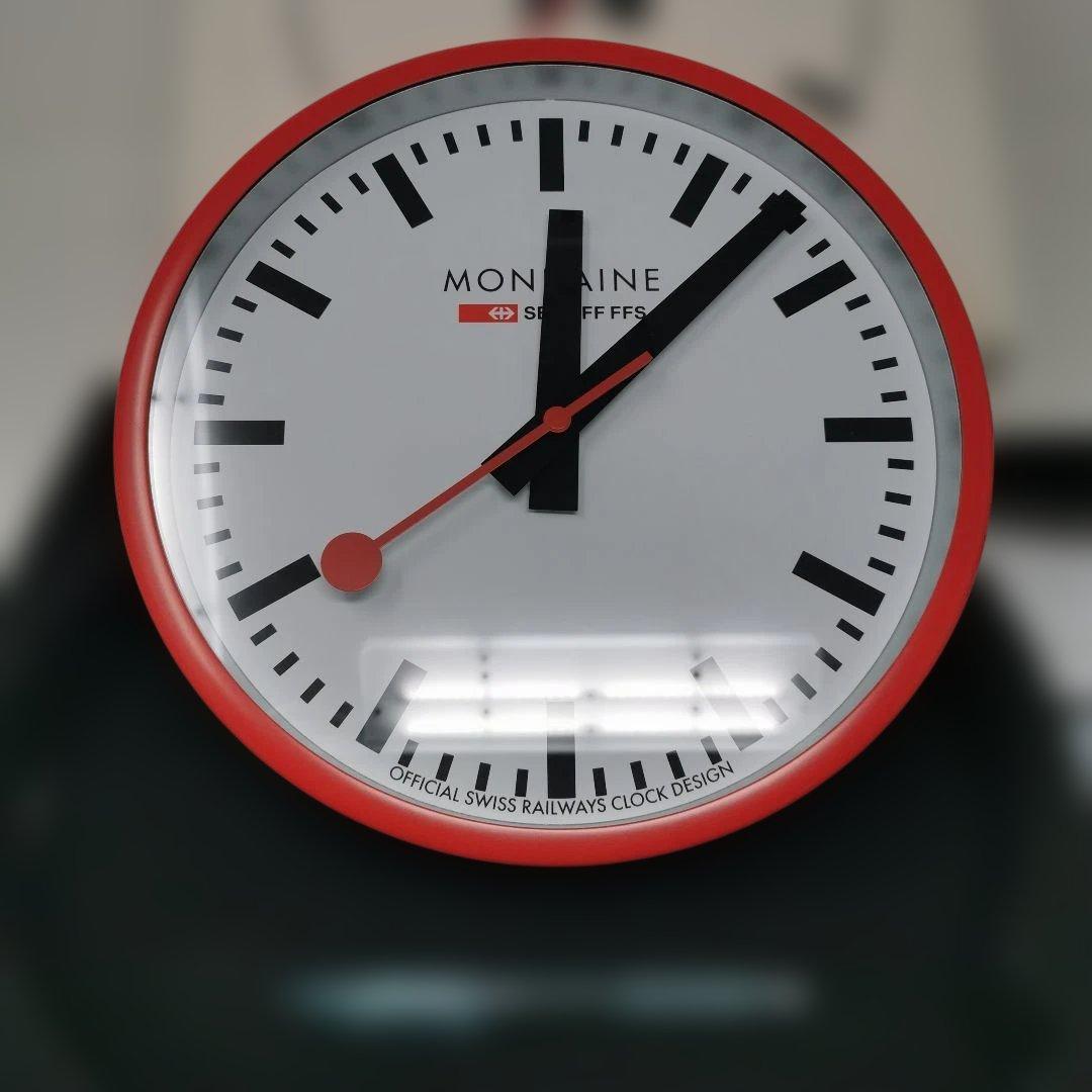 MONDAINE 掛時計 スイス鉄道デザイン　A990.CLOCK.11SBC